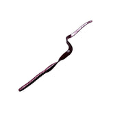 Yum Lures YRBT713 ribbontail worm in red shad with extended curl for stronger water movement.