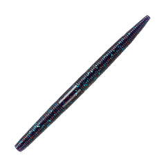 Yum Lures YUM Dinger Junebug Red Flake 5-inch lure enhances visibility in off-colored water