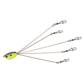 Yum Lures Yumbrella 7-Inch Foxy Lady with lifelike shad pattern attracts trophy fish.