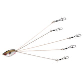 Yum Lures Yumbrella 7-Inch Tennessee multi-lure rig with five arms creating lifelike baitfish illusion