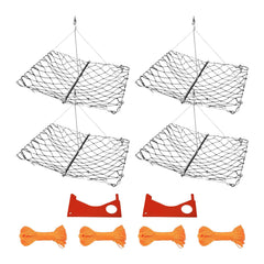 Yuqutum crabtrap folded metal frame for compact storage after a day on the water.