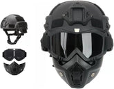 Yuxcnhaw airsoft helmet ABS shell with adjustable straps for secure comfort.