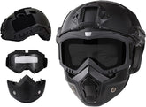 Yuxcnhaw airsoft helmet front view showing adjustable strap for a secure fit.