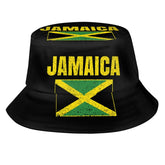 YUZEKABZ Jamaica bucket hat front view for outdoor sun protection and style