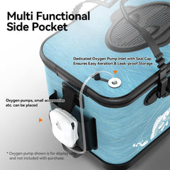 Yuzhiyuan bait bucket with multi-functional design enhances fishing options