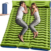 Yuzonc double sleeping pad fully inflated for two campers offering roomy support.