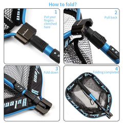 Square hoop design on YVLEEN fishing net