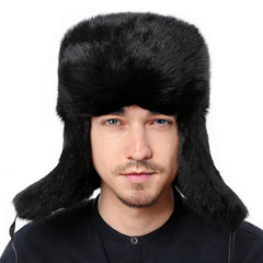 YXCFEWD Trapper Hat front view shows fur warmth for cold-day adventures