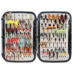 YZD Best Selection Flies Box front view showcases organized trout flies for easy on-water selection