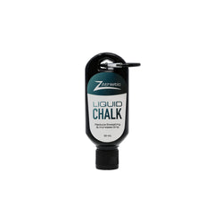 Z Athletic Liquid Chalk bottle pour for mess-free grip on the hands.
