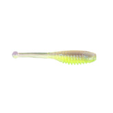 Z-Man Baby BallerZ 2in Purple Death close-up highlights a lifelike minnow profile for panfish.