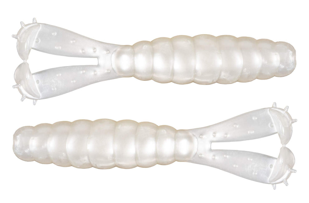 Z-Man Billy Goat 4.25-inch Pearl lure with twin action tails for versatile fishing