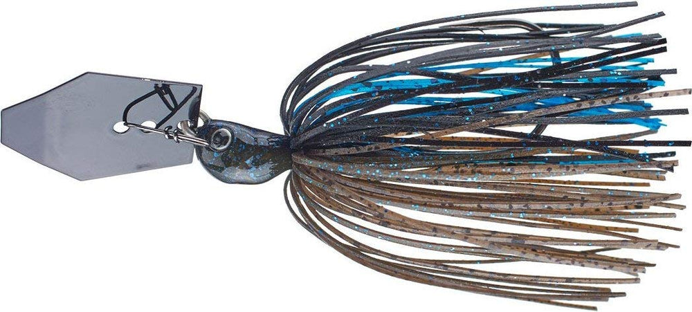 Z-Man CBJH12-10 Chatter Bait Jack in water with blade vibration to skip under docks