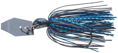 Z-Man ChatterBait Jack Hammer 3/4 oz black blue with skirt and blade for cover-ready action