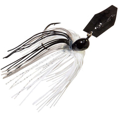 Z-Man ChatterBait Original Black Shad 1/2 oz blade jig for bass fishing with vibration