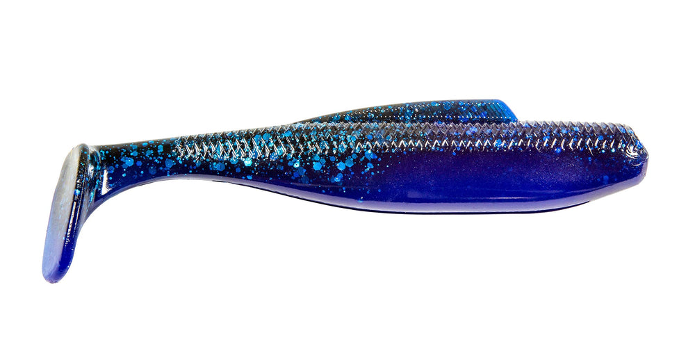 Z-Man Diezel MinnowZ 5-inch black/blue, lifelike action for weedless fishing