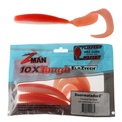 Z-Man Doormatadorz 6-inch Coconut Ice front view showcases buoyant jigging action.