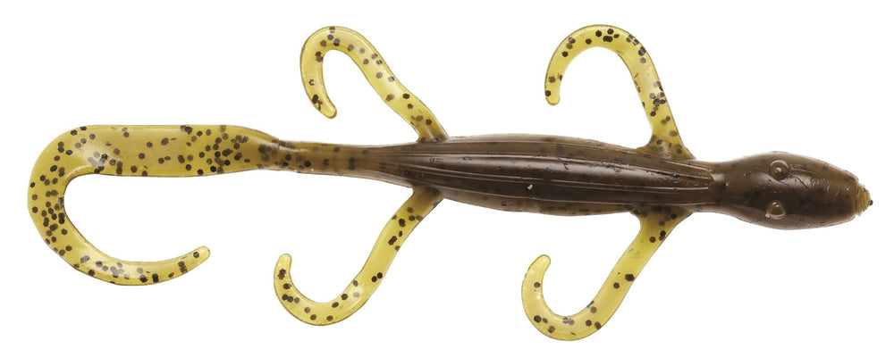 Z-Man LizardZ 6-inch Green Pumpkin floats off the bottom for better visibility