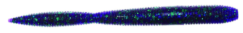Z-MAN Fatty 5-inch June Bug lure showing ElaZtech durability and hook-slot for easy rigging.