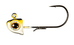 Z-Man Finesse EyeZ jighead with Shiner, ideal for vertical finesse fishing and secure bait rigging.