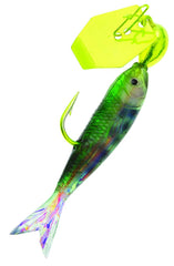 Z-Man Flashback Mini minnow lure rigged with holographic flash for panfish and bass.