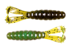 Z-MAN GOAT 3.75 profile shows curved paddle tail for lifelike action.