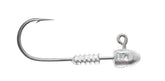Z-MAN HeadlockZ HD jig head with ElaZtech plastic secured for saltwater jigging