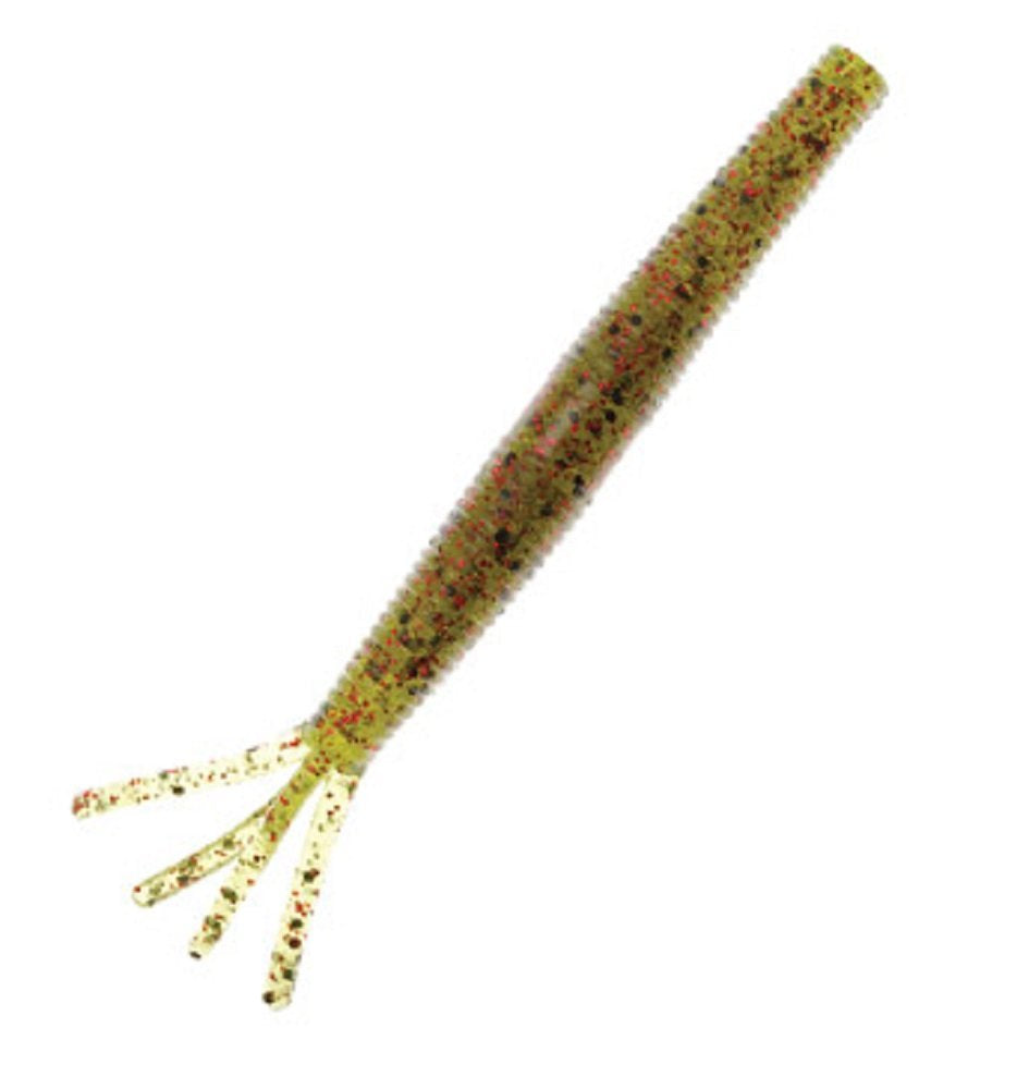 Z-Man Hula StickZ 4in Watermelon Red ready for Ned Rig finesse with buoyant, lifelike action.