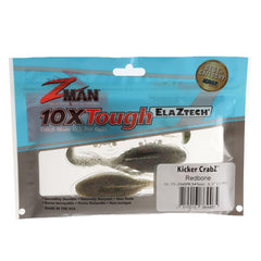 Z-Man Kicker Crabz 3.5 Redbone side view highlights lifelike crab profile for realism