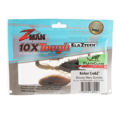 Z-Man KC35-352PK3 kicker claw action enhances bites on slow retrieves.