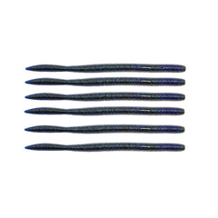 Z-Man Mag FattyZ lure in blue-black laminate, ideal for pitching and Carolina rigs.