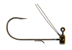 Z-Man Mag ShroomZ green pumpkin head with 6/0 hook for big fish and large ElaZtech baits.