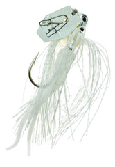 Z-Man Micro Chatterbait White 1/8 oz showcasing compact blade action for ultralight setups