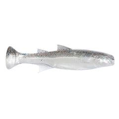 Z-MAN Mulletron 4in Smoky Shad profile for lifelike inshore mullet imitation.