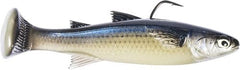 Z-Man Mulletron LT glow mullet swimbait boosts visibility for late-day strikes.
