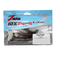 Z-Man Pop FrogZ 4in four-pack, USA-made for reliable topwater performance.