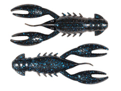 Z-Man Pro Crawz 3.5in black blue flake, lifelike action for versatile freshwater fishing.