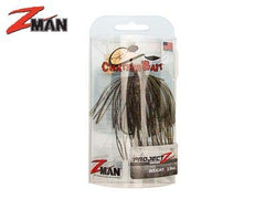 Z-Man Project Z ChatterBait green pumpkin full skirt profile for lifelike action.