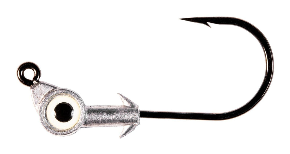 Z-Man SE3014-03PK3 Swimbait Eye Jighead with glow eyes boosts strike visibility for gamefish