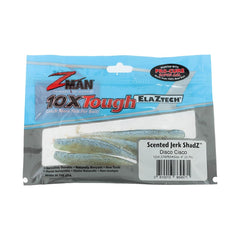 Z-Man SJS4 Scented Jerk Shadz 4-inch side view shows flutter tail for seatrout.