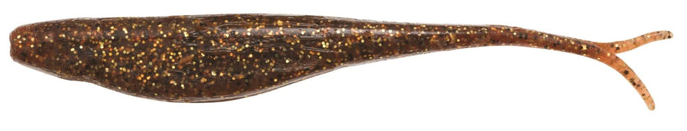 Z-MAN SJS5 scented Jerk Shadz Rootbeer Gold for durable saltwater jigging and inshore fishing.