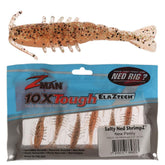 Z-Man Salty Ned Shrimpz 2.5-inch New Penny profile for lifelike shrimp action.
