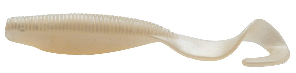 Z-MAN SSTKCRL-84PK5 Scented Curly TailZ lure in pearl color, ideal for inshore species like flounder and seatrout