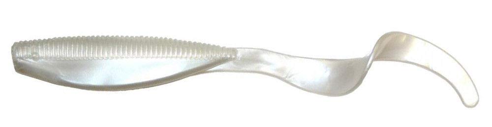 Z-Man Streak Z Curly Tail 5-inch Pearl lure with lifelike action for versatile jigging.