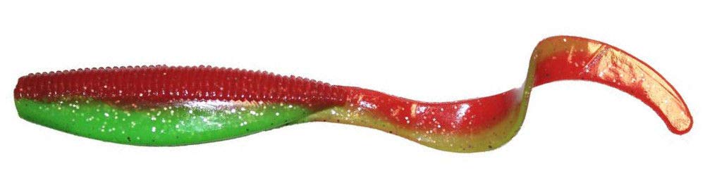 Z-Man Streak Z Curly Tail 5in Nuked Chicken Glow lure; lifelike action for versatile fishing.