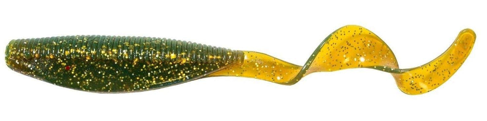 Z-MAN StreakZ Curly TailZ 5-inch midnight oil delivers lifelike action for versatile jigging.