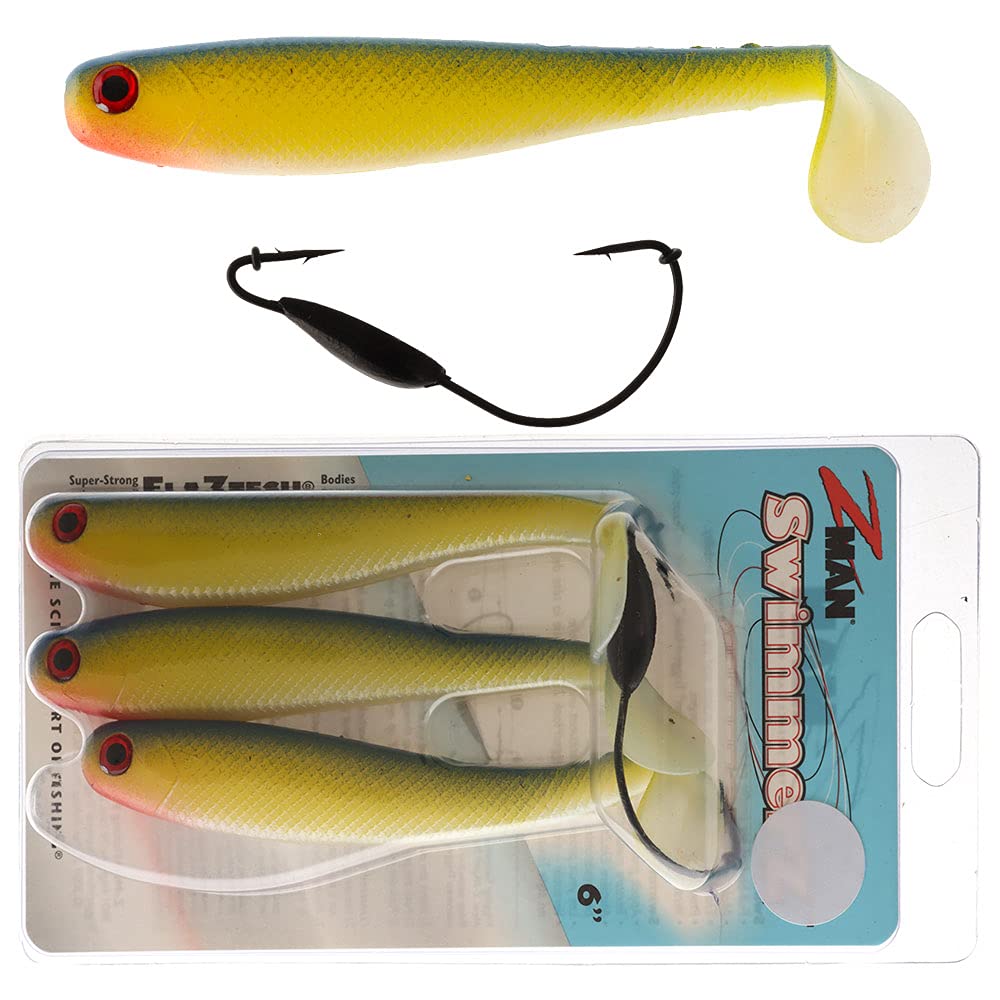 Z-Man SwimmerZ split belly design for easy rigging and reliable hooksets.