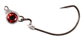 Z-Man TXL TeXL jighead with oversized 3D eyes boosts visibility for large baits.