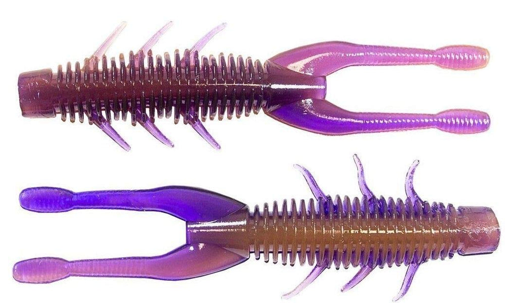 Z-Man THOGZ-238PK6 TRD Hogz side view, ribbed body ready for Ned Rig finesse fishing.