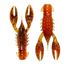 Z-Man TRD Crawz 2.5-inch Green Pumpkin Orange, finesse lure with lifelike action.